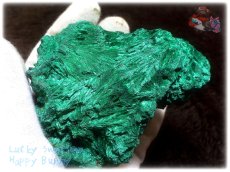 画像1: 巨大結晶 340ｇ超級 希少限定収蔵品 コンゴ産 ベルベット マラカイト 結晶標本 （別名：孔雀石 ビロードマラカイト Velvet Malachite 天鵞絨孔雀石 ） No.3554 (1)