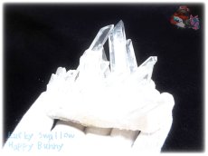 画像5: 約305ｇ 水熱育成法 人工水晶 クォーツ クラスター インテリア 結晶 （別名：クォーツ 水晶 石英 ） No.3563 (5)