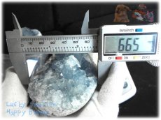 画像3: マダガスカル産 セレスタイト クラスター 結晶 標本 原石（別名：天青石 celestite） No.3890 (3)