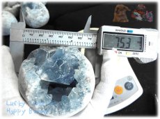 画像2: マダガスカル産 セレスタイト クラスター 結晶 標本 原石（別名：天青石 celestite） No.3893 (2)