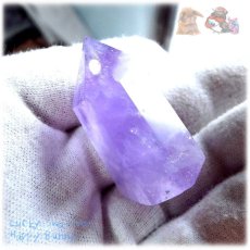 画像9: 天然紫水晶ポイント アメジストポイント ♪No.4087 (9)