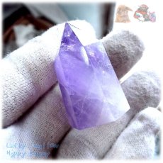 画像6: 天然紫水晶ポイント アメジストポイント ♪No.4087 (6)