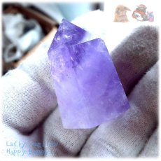 画像5: 天然紫水晶ポイント アメジストポイント ♪No.4087 (5)
