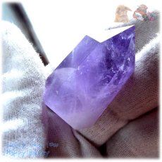 画像1: 天然紫水晶ポイント アメジストポイント ♪No.4087 (1)