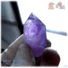 画像4: 天然紫水晶ポイント アメジストポイント ♪No.4087 (4)