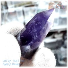 画像1: 天然紫水晶ポイント アメジストポイント ♪No.4094 (1)