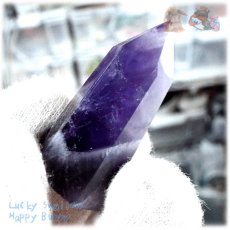 画像3: 天然紫水晶ポイント アメジストポイント ♪No.4094 (3)