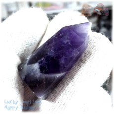 画像6: 天然紫水晶ポイント アメジストポイント ♪No.4094 (6)