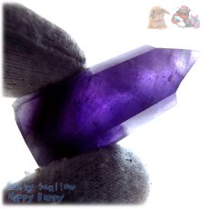 画像7: 天然紫水晶ポイント アメジストポイント ♪No.4094 (7)