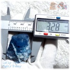 画像6: 秘蔵品 宝石質 特殊希少カラー ブルーフローライト 結晶塊 蛍石 原石 No.4480 (6)