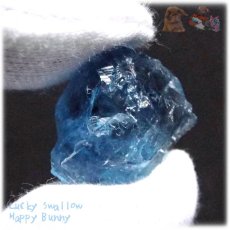 画像10: 秘蔵品 宝石質 特殊希少カラー ブルーフローライト 結晶 蛍石 原石 No.4530 (10)