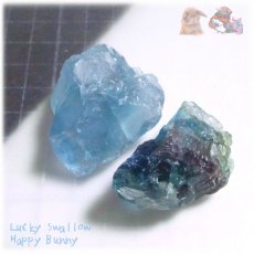画像5: 秘蔵品 宝石質 特殊希少カラー ブルーフローライト 結晶 蛍石 原石 No.4561 (5)