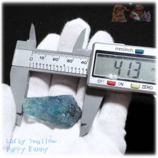 画像8: 動画あり ” 宝石アクアリウム ” パライバブルー ブルーフローライト ファンシーファセットカットルース  ♪No.4697 (8)