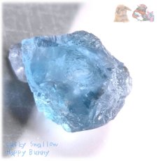 画像2: ◆ 秘蔵品 宝石質 特殊希少カラー ブルーフローライト 欠片 結晶 蛍石 原石 No.4884 (2)