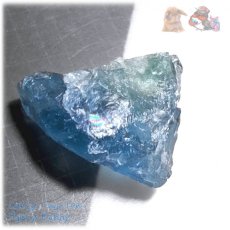 画像3: ◆ 秘蔵品 宝石質 特殊希少カラー ブルーフローライト 欠片 結晶 蛍石 原石 No.4896 (3)