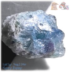 画像4: ◆ 秘蔵品 宝石質 特殊希少カラー ブルーフローライト 欠片 結晶 蛍石 原石 No.4899 (4)