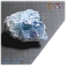 画像6: ◆ 秘蔵品 宝石質 特殊希少カラー ブルーフローライト 欠片 結晶 蛍石 原石 No.4899 (6)