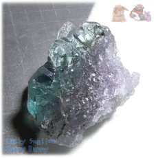画像5: ◆ 秘蔵品 宝石質 特殊希少カラー ブルーフローライト 欠片 結晶 蛍石 原石 No.4901 (5)