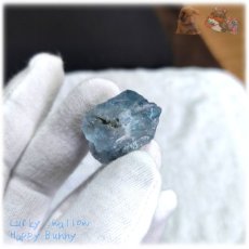 画像6: ◆ 秘蔵品 宝石質 特殊希少カラー ブルーフローライト 欠片 結晶 蛍石 原石 No.4908 (6)