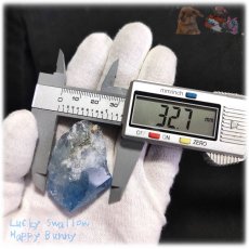 画像9: ◆ 大きな 秘蔵品 宝石質 特殊希少カラー ブルーフローライト 欠片 結晶 蛍石 原石 No.4909 (9)