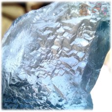 画像5: ◆ 珍しいラダー結晶 秘蔵品 宝石質 特殊希少カラー ブルーフローライト 欠片 結晶 蛍石 原石 No.4935 (5)