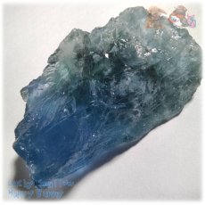 画像2: ◆ 大きな高品質 秘蔵品 宝石質 特殊希少カラー ブルーフローライト 欠片 結晶 蛍石 原石 標本 No.4966 (2)