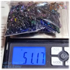 画像6: 虹色鉱石 モアッサナイト 量り売り 50ｇ無選別 ビスマスカラー 人工鉱石 標本 欠片 結晶 原石 (6)