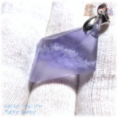 画像5: ◆ ” 紫陽花の宝石 ” 特殊希少カラー すみれ色 フローライト 結晶 蛍石 No.5185 (5)