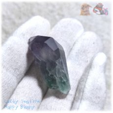 画像9: ◆ ” 魔晶石 ” 特殊バイカラー フローライト 結晶 蛍石 No.5186 (9)