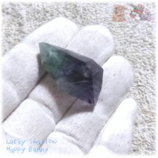 画像10: ◆ ” 魔晶石 ” 特殊バイカラー フローライト 結晶 蛍石 No.5186 (10)
