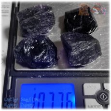 画像12: ◆ 業務用 ダークパープルフローライト 紫色 原石 無選別 未洗浄 約100ｇ 量り売り 天然石 ♪3117 (12)