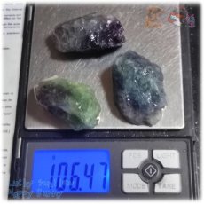 画像8: ◆ 業務用 特売品 レインボーフローライト 原石 無選別 未洗浄 約100ｇ 量り売り 天然石 ♪3135 (8)
