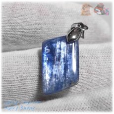画像3: ◆ ぎらぎら特級 結晶 限定品 チベット産 藍晶石 カイヤナイト Kyanite 欠片 原石 ペンダント ネックレス No.5231 (3)