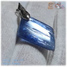 画像9: ◆ ぎらぎら特級 結晶 限定品 チベット産 藍晶石 カイヤナイト Kyanite 欠片 原石 ペンダント ネックレス No.5231 (9)