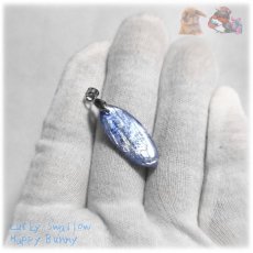 画像7: ◆ きらきら 限定品 チベット産 藍晶石 カイヤナイト Kyanite 欠片 原石 ペンダント ネックレス No.5232 (7)