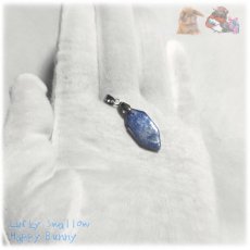 画像11: ◆ 金属アレルギー対策 限定品 チベット産 藍晶石 カイヤナイト Kyanite 欠片 原石 ペンダント ネックレス No.5234 (11)