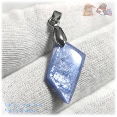 画像3: ◆ 限定品 チベット産 藍晶石 カイヤナイト Kyanite 欠片 原石 ペンダント ネックレス No.5236 (3)