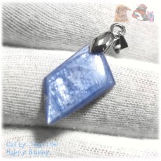 画像4: ◆ 限定品 チベット産 藍晶石 カイヤナイト Kyanite 欠片 原石 ペンダント ネックレス No.5236 (4)