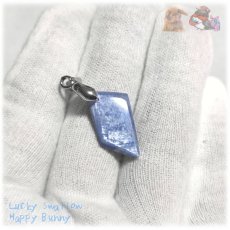 画像7: ◆ 限定品 チベット産 藍晶石 カイヤナイト Kyanite 欠片 原石 ペンダント ネックレス No.5236 (7)