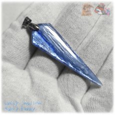 画像7: ◆ 大きな 5cm超 限定品 チベット産 藍晶石 カイヤナイト Kyanite 欠片 原石 ペンダント ネックレス No.5237 (7)