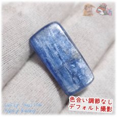 画像2: 非トリートメント カイヤナイト カボション ルース チベット産 裸石 藍晶石 カイヤナイト No.5533 (2)