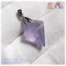 画像2: すみれ色 パープルフローライト 紫蛍石 ロシア産  purple fluorite ペンダント ネックレス No.5735 (2)