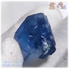 画像3: 特別な素材 秘蔵品 宝石質 特殊希少カラー コバルトブルー ブルーフローライト 欠片 結晶 蛍石 原石 標本 青蛍石 blue fluorite No.5759 (3)