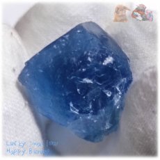 画像5: 特別な素材 秘蔵品 宝石質 特殊希少カラー コバルトブルー ブルーフローライト 欠片 結晶 蛍石 原石 標本 青蛍石 blue fluorite No.5759 (5)