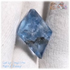 画像9: 標本宝石 青空の宝石 海の宝石 希少特殊カラー ブルーフローライト 青蛍石 標本結晶加工品 ファセットカット ルース ノンホール blue fluorite No.5765 (9)