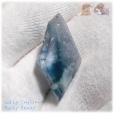 画像9: 大きな標本宝石 青空の宝石 海の宝石 希少特殊カラー ブルーフローライト 青蛍石 標本結晶加工品 ファセットカット ルース ノンホール blue fluorite No.5766 (9)