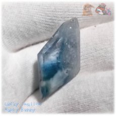 画像10: 大きな標本宝石 青空の宝石 海の宝石 希少特殊カラー ブルーフローライト 青蛍石 標本結晶加工品 ファセットカット ルース ノンホール blue fluorite No.5766 (10)