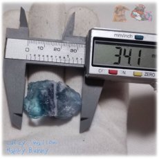 画像9: 両面磨き 断面標本 希少特殊カラー ブルーフローライト 青蛍石 No.5990 (9)