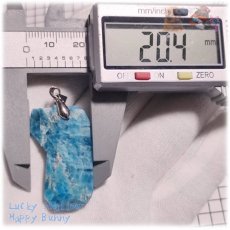 画像8: ブルーアパタイト 燐灰石 マダガスカル産 ファセットカット ペンダント ネックレス apatite No.6035 (8)