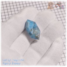 画像6: ブルーアパタイト 燐灰石 マダガスカル産 ファセットカット apatite No.6038 (6)